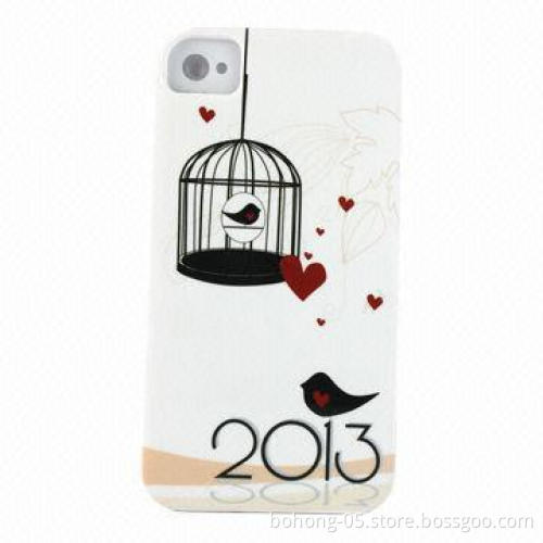 Cases for iPhone 4/4S, Made of PC, Single Bottom Light Oil and Water